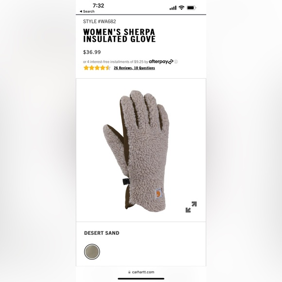 Carhartt Accessories - Carhartt women’s Sherpa gloves